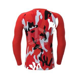 Customized Sublimated Compression Shirt Men Workout Skinny Stretch Suit Sports Shirt Fitness Body Shirt Men Rash Guard - Product Image 4