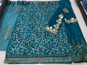 Produit le Plus Tendance Salwar Kameez, Vêtements Indiens et Pakistanais, Robe de Mariée Brodée pour Femmes, Prêt-à-Porter de Soirée - Product Image 4