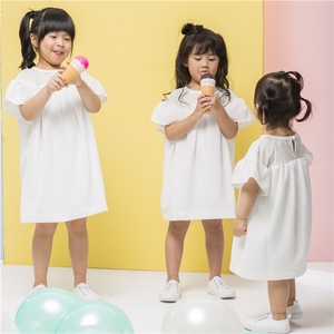 ชุดเดรสเด็กผู้หญิง ODM สีขาวหวาน สไตล์ซัมเมอร์ ผ้าฝ้ายแท้ 100% ระบายอากาศได้ดี สำหรับเด็กอายุต่ำกว่า 7-8 ปี - Product Image 6