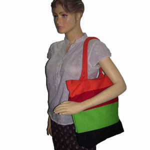 Bolsa de Lona de Algodón Resistente y Elegante, Ideal para Compras Ecológicas, Viajes, Trabajo y Artículos Esenciales Diarios, Gran Capacidad, Reutilizable - Product Image 4