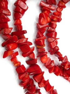 <span class=keywords><strong>Perles</strong></span> de <span class=keywords><strong>corail</strong></span> rouge Apple Coral Chips, <span class=keywords><strong>perles</strong></span> de pierres précieuses naturelles - Product Image 2