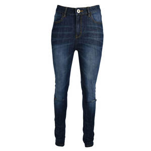 กางเกงยีนส์แฟชั่นเอวสูงสุดฮิตสำหรับสั่งซื้อจำนวนมาก กางเกงเดนิมยืดคุณภาพสูงสำหรับผู้หญิง – รับทำโลโก้และแบรนด์ส่วนตัว - Product Image 2