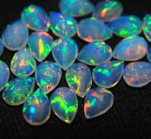 Ethiopian Welo Natural Opal Faceted Pear Cut 2-4 Carat Multi Fire October Birthstone Loose Gemstone for Jewelry Making Hasnain - Product Image 2