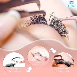 Rose Gold Color Lash Tweezers For Eyelash Extensions Set Of 6 Fiber Tip, Stainless Steel Product Eyelash Extension Tweezers - Product Image 4