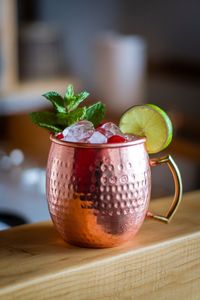 Copper cocktail mug collection golden orchard beverage <b>cups</b> <b>reusable</b> premium drink serving durable mugs finish - Product Image 2