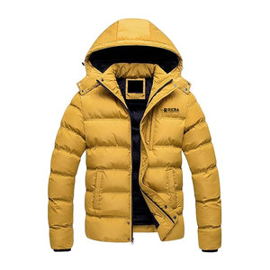 Chaqueta Acolchada Informal con Capucha para Hombre, Abrigo de Invierno Ligero para Viajes, Uso Diario y Protección contra el Frío - Product Image 1