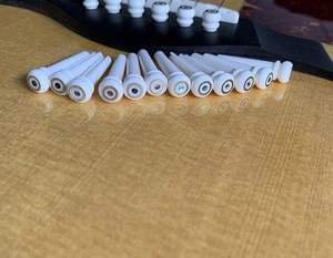 Real Ox Bone String <b>Nails</b> Pegs Acoustic Guitar Bridge Pins with <b>Brass</b> Circle and Abalone Dot Natural Crafts - Product Image 6