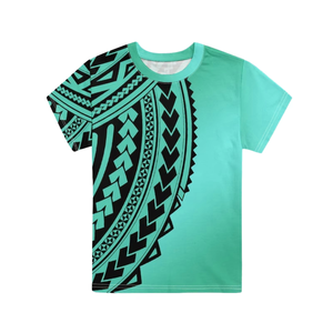 Camisas Casuales de Manga Corta con Cuello Redondo, Diseño Polinesio Samoano Personalizado OEM, Satén Transpirable, Corte Regular, Tallas Grandes para Hombre - Product Image 6