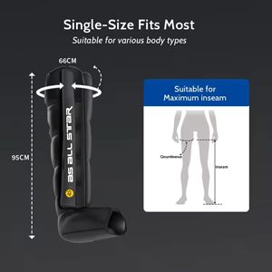 Leg Massager 6-Chamber Air Compression USB Rechargeable Timing Control Recovery BootsAS ALL <b>STAR</b> - Product Image 5