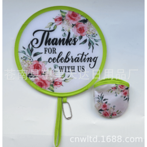 Éventail personnalisé avec logo imprimé pour cadeaux d'entreprise, éventails pour la maison, conception OEM, vente en gros, faible MOQ - Product Image 3