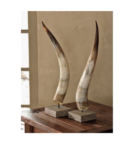 High quality Buffalo Horn <b>Decorative</b> Pieces Marble Stand Glossy Finished Handcrafte Eco-Friendly Durable All Size Horn <b>Decorate</b> - Product Image 4