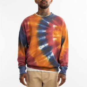 Sudaderas de Cuello Redondo con Estampado Tie-Dye para Hombre, 100% Algodón, Alta Calidad, Servicio OEM, Ecológicas, Antiarrugas, Transpirables - Product Image 6