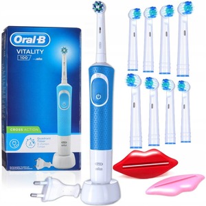 Advanced Design Oral-B Vitality 100 Cross Action Electric <b>Toothbrush</b> with Cross Action Bristles and Rechargeable <b>Battery</b> - Product Image 2