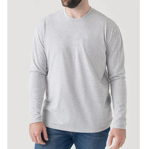 T-shirt basique en coton à col rond pour homme, respirant et anti-humidité, coupe classique, idéal pour l'entraînement et le fitness, vente en gros, haut à manches courtes - Product Image 2