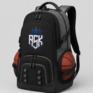 Bolsa de baloncesto premium hecha con material ligero y duradero que ofrece amplio espacio de almacenamiento, cremalleras resistentes y transporte cómodo. - Product Image 1