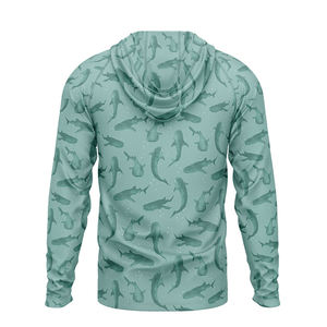 Custom Wholesale OEM Manufacturer Supplier Sublimated Polyester Fishing <b>Hoodies</b> <b>UV</b> <b>Protection</b> Fabric Bulk Manufacturing - Product Image 3