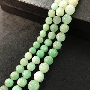 Perles en vrac de chrysoprase naturelle certifiée IGI de qualité AA, 7,5 mm-10 mm, vert feu, pour la fabrication de bijoux et l'artisanat – Vente chaude - Product Image 5