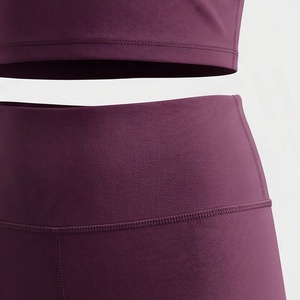 Conjunto Deportivo de 2 Piezas para Mujer, Color Sólido, Top Corto sin Mangas y Pantalones Cortos de Cintura Alta, Estilo Deportivo, para Primavera/Verano - Product Image 5