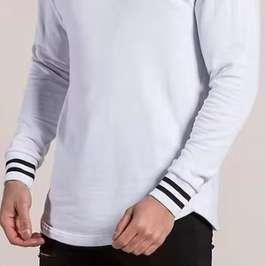 Sudadera con Capucha para Hombre, Invierno 2026, Forro Polar Sólido, Transpirable, Algodón/Poliéster, para Correr y Entrenamiento en Gimnasio - Product Image 3