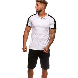 Conjunto de Camiseta Polo y Pantalones Cortos para Hombre, Traje de Verano de 2 Piezas, Chándal Informal de Moda, Traje Polo de Manga Corta - Product Image 4