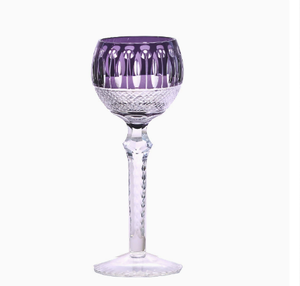 Luxury Bohemian Hand Cut Colored <b>Wine</b> <b>Goblets</b> for Wedding Interior Designers Luxury Property Staging Curators Seasonal - Product Image 4