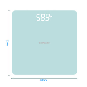 Báscula Digital Personal Pointrek con Pantalla LED, Plataforma de Vidrio Templado, Alta Precisión de 0.1g, Capacidad de 58.9 kg - Product Image 2