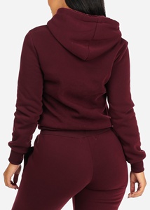 Survêtement en velours avec Logo personnalisé élégant, ensemble de Jogging 2 pièces pour femmes - Product Image 5