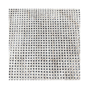 Premium Natural Rattan Webbing Bleached Open Cane Mesh Fabric Roll For Furniture Cane <b>Upcycling</b> And <b>Cabinets</b> - Product Image 1