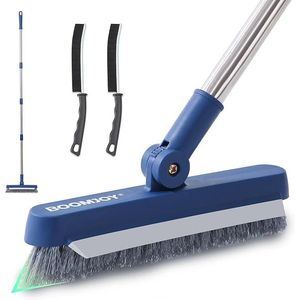 Spazzola per la pulizia delle fughe con manico lungo, per piastrelle, doccia, cucina, bagno, con setole rigide per la pulizia efficiente delle fessure - Product Image 1