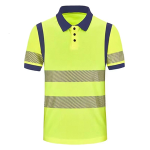 Polo de sécurité industrielle réfléchissant, vêtements de travail haute visibilité pour les ouvriers du bâtiment, vêtements de sécurité routière - Product Image 1
