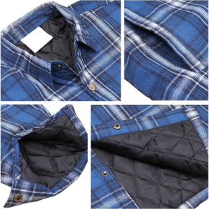 High Quality ARTIZ INTERNATIONAL Winter <b>Mens</b> Plaid <b>Flannel</b> Streetwear Shirt <b>Jacket</b> Hooded Thermal Fleece Windproof Eco-Friendly - Product Image 6