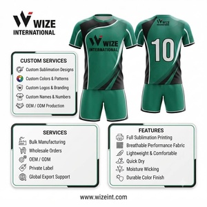Uniforme de football personnalisé teint en pièce, col en V, 100 % polyester, sans manches, unisexe, extensible, antibactérien, haute qualité - Product Image 6