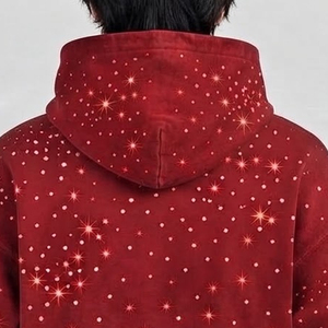 New Arrival Most Popular Customized Size Men <b>Rhinestone</b> Hoodie High Quality Custom Logo Men Pullover <b>Rhinestone</b> <b>Hoodies</b> - Product Image 5