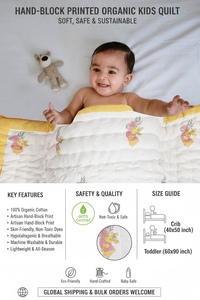 Edredón de Algodón Ecológico para Niños, Diseño con Motivos, Tela Orgánica Hipoalergénica, Ropa de Cama Montessori para Guardería, Proveedor Mayorista - Product Image 6
