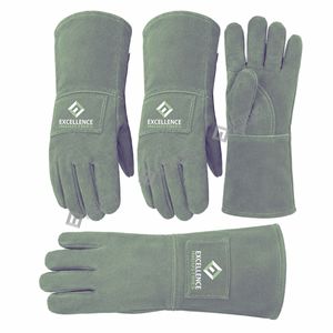 Durable Leather Safety Welding <b>Gloves</b> Heat Resistant Protective Hand <b>Gloves</b> for Industrial Welding and Fabrication - Product Image 6