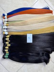 Vente en gros de cheveux vietnamiens alignés avec des cuticules vierges non transformées Cheveux humains bruts doux en vrac avec des styles afro crépus à vagues profondes - Product Image 5