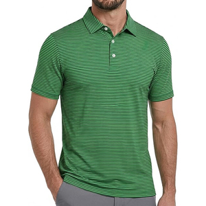 Polo en polyester pour homme, vêtements de golf performants, fournisseur personnalisé, vente en gros aux États-Unis - Product Image 1