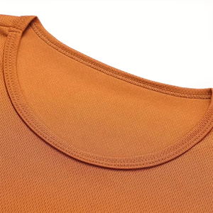 Camiseta Deportiva para Hombre, Ajustada, Elástica, de Manga Corta, Cuello Redondo, de Malla de Poliéster, para Entrenamiento, Precio Bajo, Venta al Por Mayor - Product Image 5