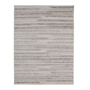 Handwoven Flat <b>Weave</b> Cotton Area Rug Grey Textured Stripe Pattern Washable Modern Living Room Bedroom Floor Carpet Decor Rug - Product Image 1