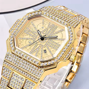 Reloj de Diamantes Moissanite Titan Glow para Hombre, Elegante Reloj de Pulsera de Cuarzo, Reloj de Moda de Primera Calidad con Estilo - Product Image 5