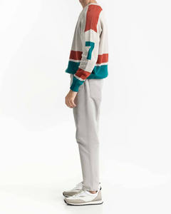 Suéter de Invierno para Hombre, Casual, Cálido y Grueso, con Logotipo Transpirable en el Frente, Diseño de Trenzas Tejidas - Product Image 3