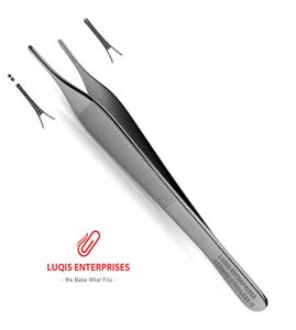 Pinzas Adson Bayonet con Puntas de Carburo de Tungsteno, Pinzas Quirúrgicas de Acero Inoxidable, Instrumento Médico - Product Image 4