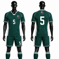 Ensemble de maillots de football ORVO pour hommes, blanc et bleu, col en V, manches courtes, séchage rapide, respirant, polyester, été, logo d'équipe personnalisé