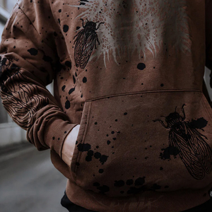 Sudadera con Capucha de Felpa 100% Algodón, Estilo Vintage, Lavado Ácido, Ecológica, Personalizable para Impresión de Marca - Product Image 6
