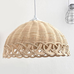 Abat-jour en rotin tressé pour lustre de chambre d'enfant, éclairage de plafond pour enfant, abat-jour de lampe - Product Image 1