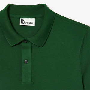 เสื้อเชิ้ตแขนสั้นสีเขียวล้วนสำหรับผู้ชายจาก Relevo Industries ผ้าแคนวาส 100% คอตตอน ป้องกันรอยยับ เป็นมิตรกับสิ่งแวดล้อม ระบายอากาศได้ดี - Product Image 5