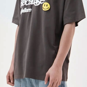 T-shirt décontracté pour homme, coupe classique, gris foncé, 100% coton, col rond, écologique, respirant, séchage rapide - Product Image 4