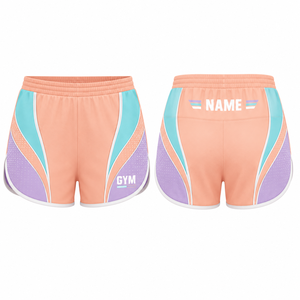 Shorts Deportivos de Cintura Alta para Mujer, Transpirables, de Spandex, con Cierre de Cordón, Tejido de Secado Rápido para Entrenamiento - Product Image 1