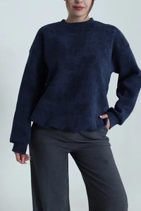 เสื้อสเวตเชิ้ตคอกลมผู้หญิง Ever Glow รุ่นใหม่ทันสมัยสั่งทำพิเศษ - ผ้าฝ้าย/โพลีเอสเตอร์ ฟลีซ กันน้ำและเป็นมิตรกับสิ่งแวดล้อม เสื้อสเวตเชิ้ตสำหรับฤดูหนาว - Product Image 3