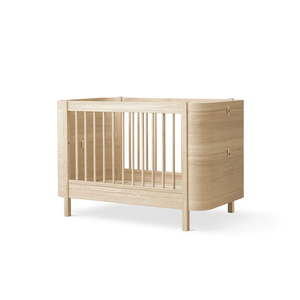 Lit bébé convertible moderne 3-en-1 avec hauteur réglable et barrière anti-morsure 2701424 - Product Image 5